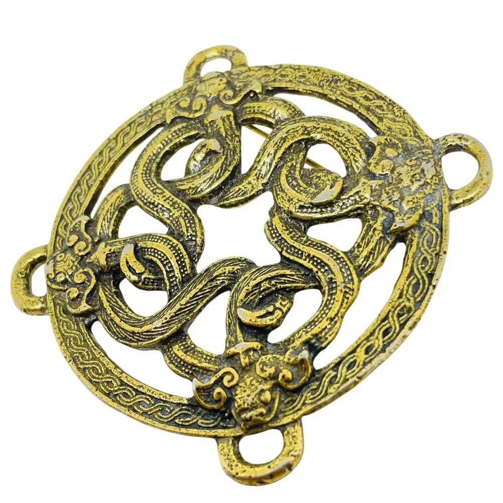 ALVA MUSEUM signed vintage artisan designer brooch
